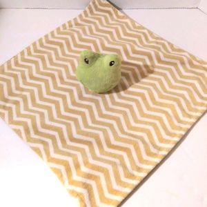 Smiling Baby Frog Lovey Blanket Plush Toy